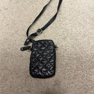 Sondra Roberts Black Quilted Mini Bag